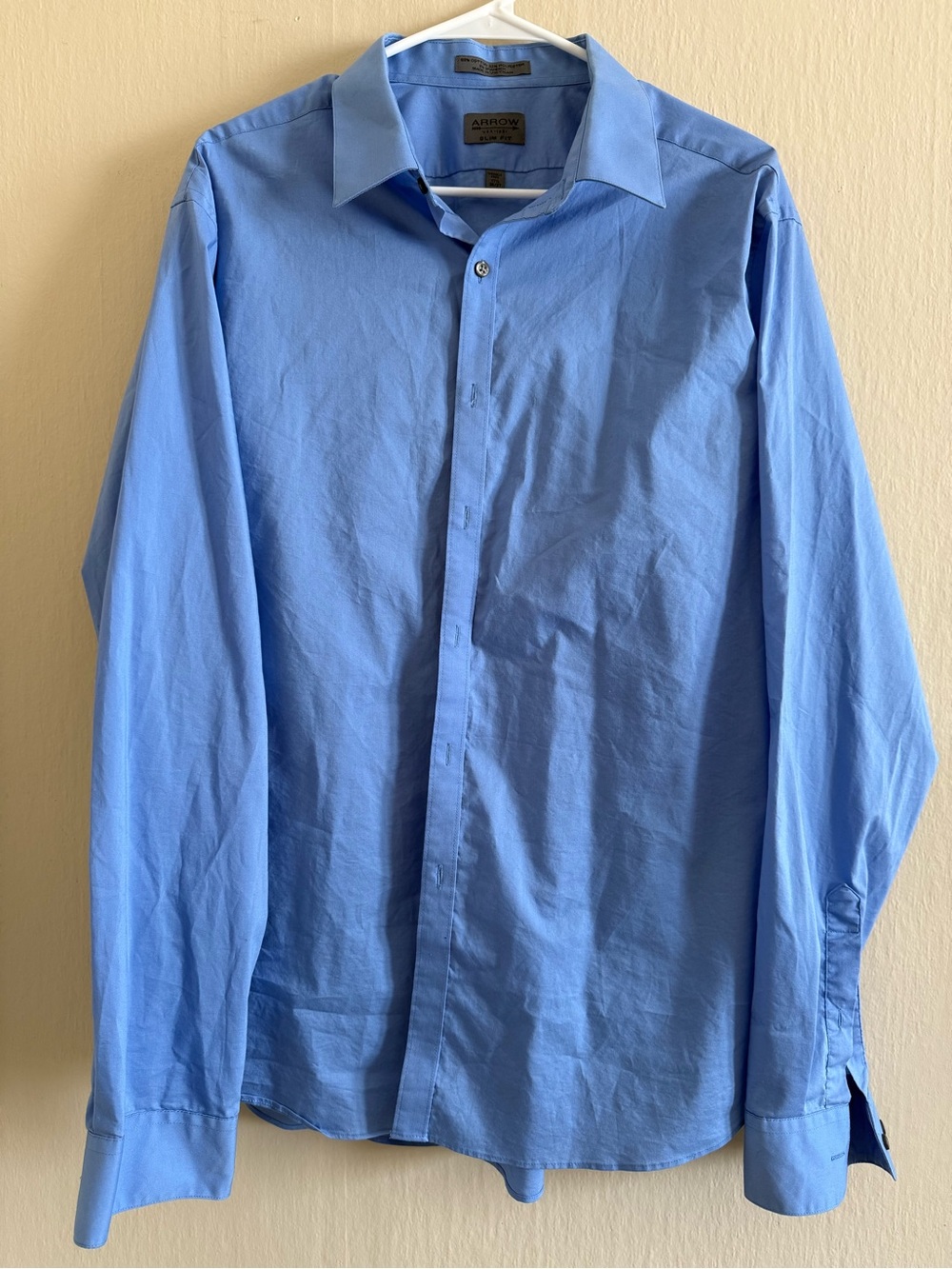 Arrow Men’s Sky Blue Long-Sleeve Dress Shirt